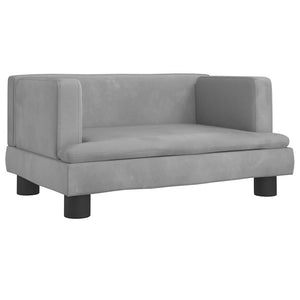 vidaXL Dog Bed Light Grey 60x40x30 cm Velvet