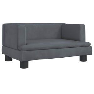 vidaXL Dog Bed Dark Grey 60x40x30 cm Velvet