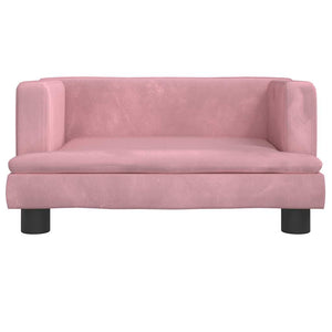vidaXL Dog Bed Pink 60x40x30 cm Velvet
