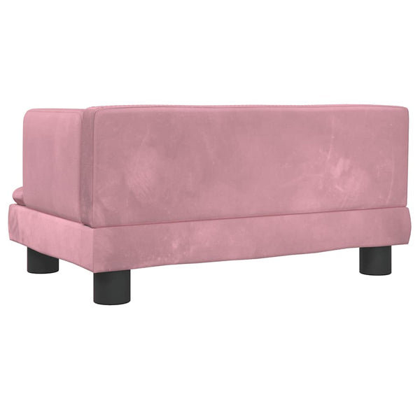 vidaXL Dog Bed Pink 60x40x30 cm Velvet