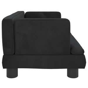 vidaXL Dog Bed Black 60x40x30 cm Velvet