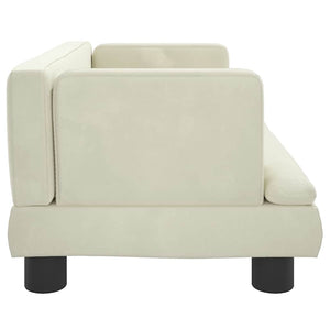 vidaXL Dog Bed Cream 60x40x30 cm Velvet