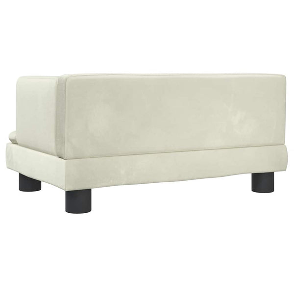 vidaXL Dog Bed Cream 60x40x30 cm Velvet