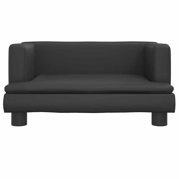 vidaXL Dog Bed Black 60x40x30 cm Artificial Leather