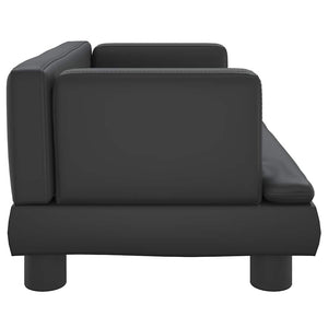 vidaXL Dog Bed Black 60x40x30 cm Artificial Leather