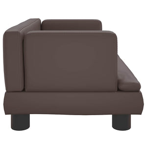 vidaXL Dog Bed Brown 60x40x30 cm Faux Leather