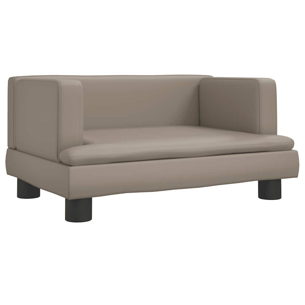vidaXL Dog Bed Cappuccino Brown 60x40x30 cm Faux Leather