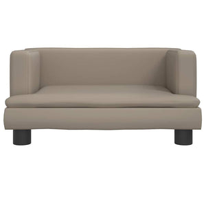 vidaXL Dog Bed Cappuccino Brown 60x40x30 cm Faux Leather