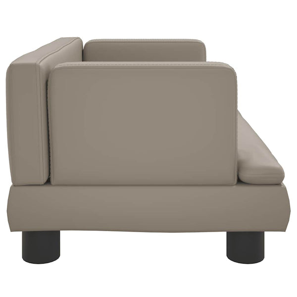 vidaXL Dog Bed Cappuccino Brown 60x40x30 cm Faux Leather