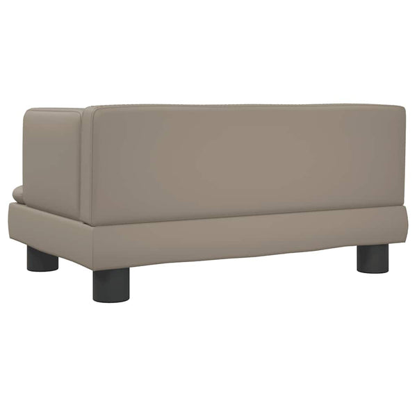 vidaXL Dog Bed Cappuccino Brown 60x40x30 cm Faux Leather