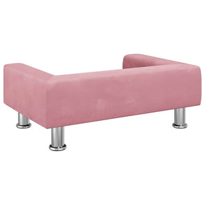 vidaXL Dog Bed Pink 70x45x26.5 cm Velvet