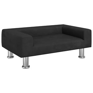 vidaXL Dog Bed Black 70x45x26.5 cm Velvet