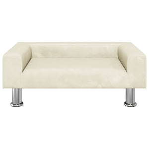 vidaXL Dog Bed Cream 70x45x26.5 cm Velvet