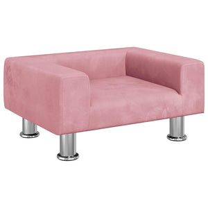 vidaXL Dog Bed Pink 50x40x26.5 cm Velvet