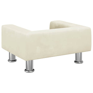 vidaXL Dog Bed Cream 50x40x26.5 cm Velvet