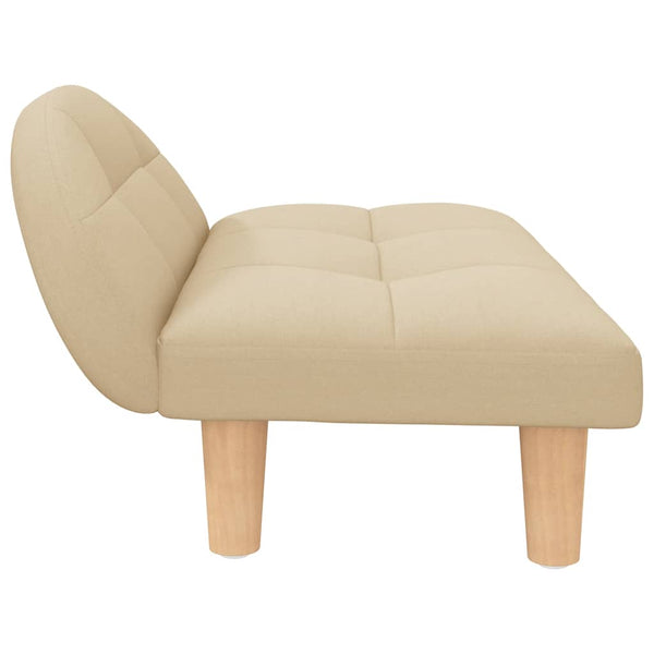vidaXL Dog Bed Cream 70x52x30 cm Fabric