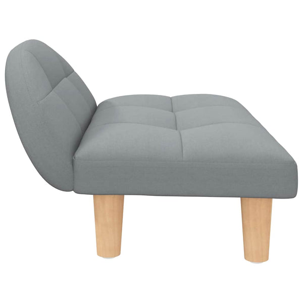 vidaXL Dog Bed Light Grey 70x52x30 cm Fabric