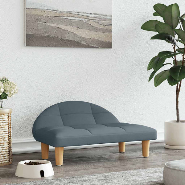 vidaXL Dog Bed Dark Grey 70x52x30 cm Fabric