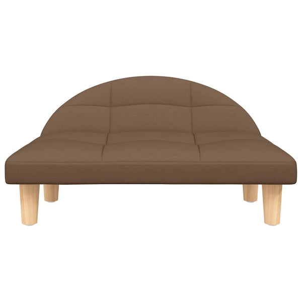 vidaXL Dog Bed Brown 70x52x30 cm Fabric