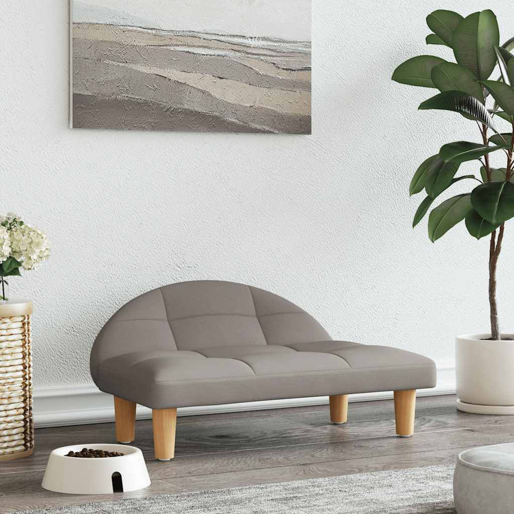 vidaXL Dog Bed Taupe 70x52x30 cm Fabric