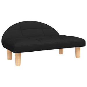 vidaXL Dog Bed Black 70x52x30 cm Fabric