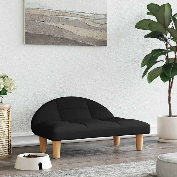vidaXL Dog Bed Black 70x52x30 cm Fabric