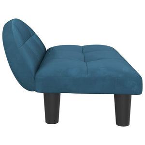 vidaXL Dog Bed Blue 70x52x30 cm Velvet