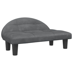 vidaXL Dog Bed Dark Grey 70x52x30 cm Velvet