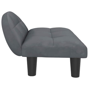vidaXL Dog Bed Dark Grey 70x52x30 cm Velvet