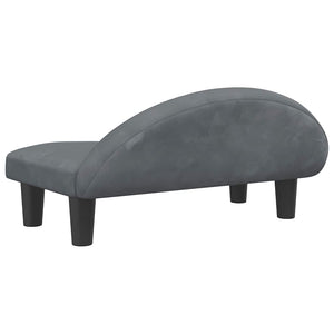 vidaXL Dog Bed Dark Grey 70x52x30 cm Velvet