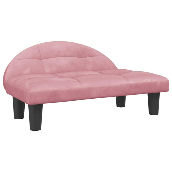 vidaXL Dog Bed Pink 70x52x30 cm Velvet