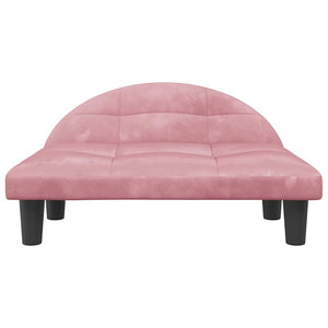 vidaXL Dog Bed Pink 70x52x30 cm Velvet