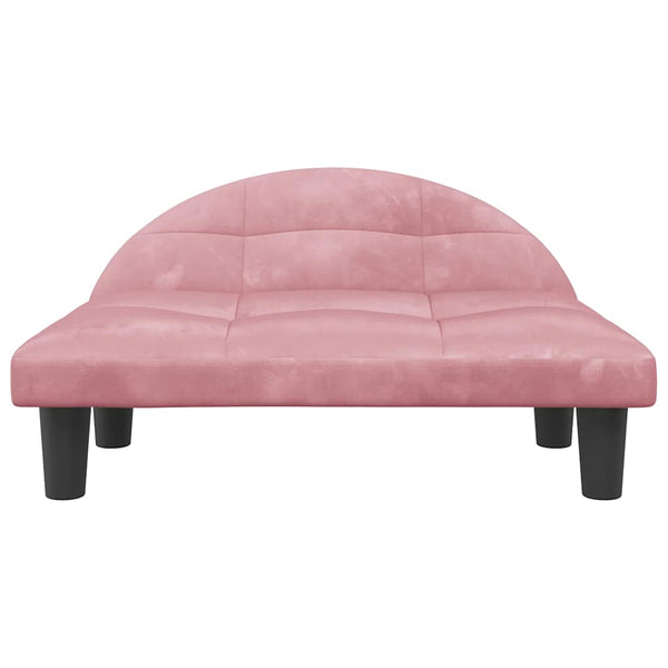 vidaXL Dog Bed Pink 70x52x30 cm Velvet