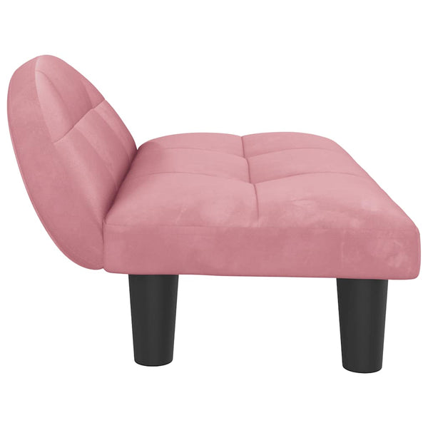 vidaXL Dog Bed Pink 70x52x30 cm Velvet