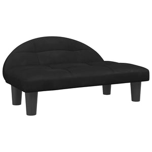 vidaXL Dog Bed Black 70x52x30 cm Velvet