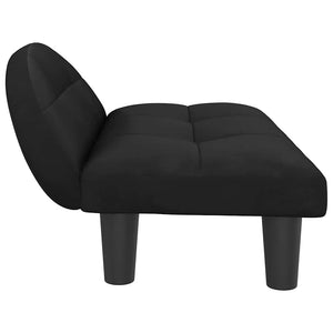 vidaXL Dog Bed Black 70x52x30 cm Velvet