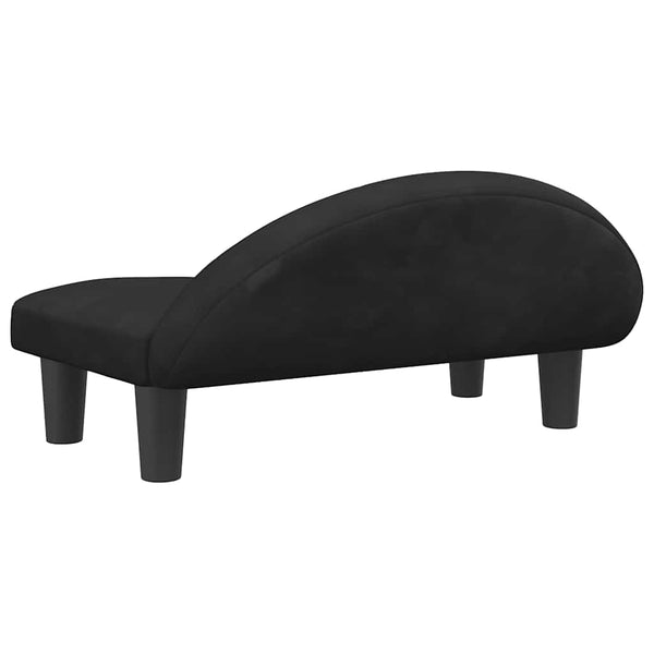 vidaXL Dog Bed Black 70x52x30 cm Velvet