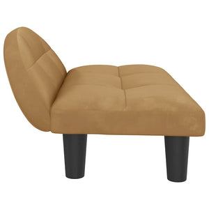 vidaXL Dog Bed Brown 70x52x30 cm Velvet