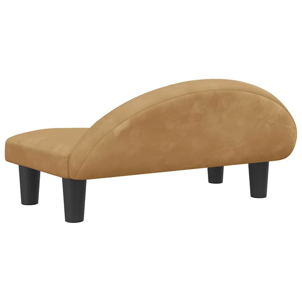 vidaXL Dog Bed Brown 70x52x30 cm Velvet