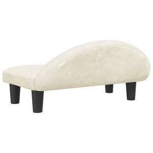vidaXL Dog Bed Cream 70x52x30 cm Velvet