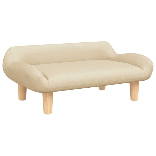vidaXL Dog Bed Cream 70x40x24 cm Fabric