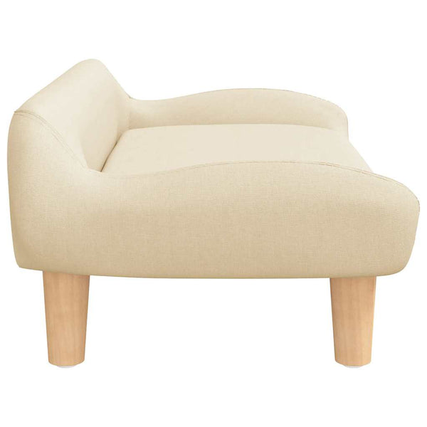vidaXL Dog Bed Cream 70x40x24 cm Fabric