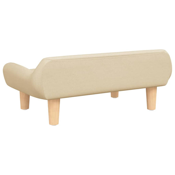 vidaXL Dog Bed Cream 70x40x24 cm Fabric