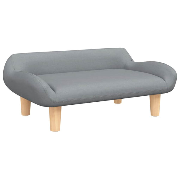 vidaXL Dog Bed Light Grey 70x40x24 cm Fabric
