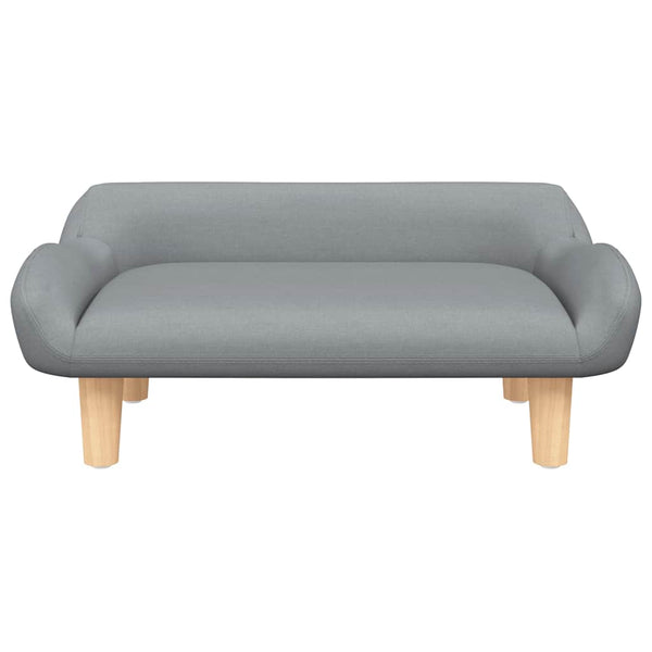 vidaXL Dog Bed Light Grey 70x40x24 cm Fabric