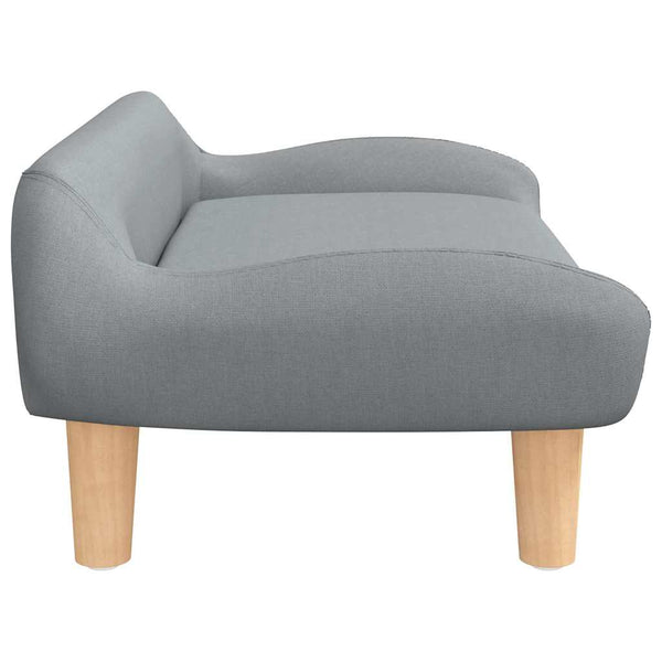 vidaXL Dog Bed Light Grey 70x40x24 cm Fabric