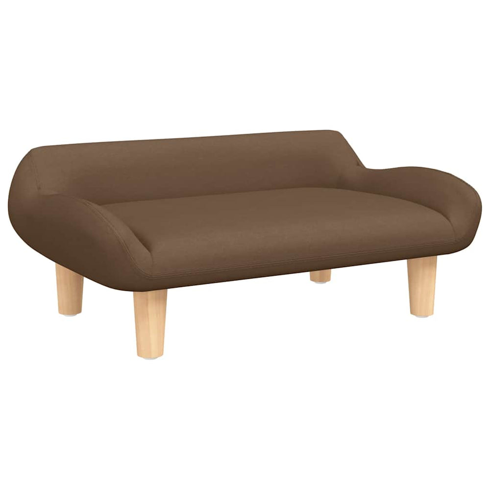 vidaXL Dog Bed Brown 70x40x24 cm Fabric