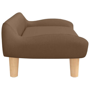 vidaXL Dog Bed Brown 70x40x24 cm Fabric