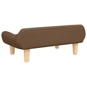 vidaXL Dog Bed Brown 70x40x24 cm Fabric