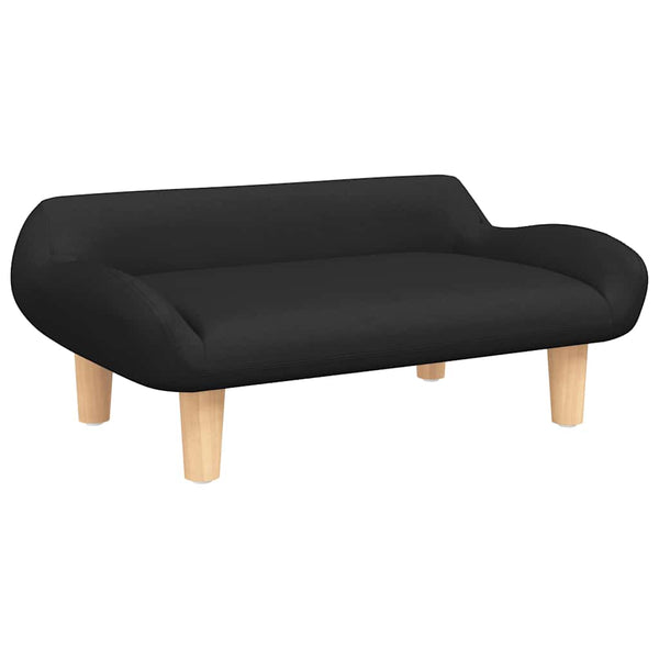vidaXL Dog Bed Black 70x40x24 cm Fabric